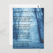 Stopping By The Woods by: Robert Frost Briefkaart (Voorkant / Achterkant)