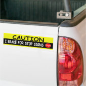 STOPSIGNALEN BUMPERSTICKER (Op Truck)