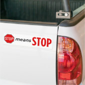 Stopstand II Bumpersticker (Op Truck)