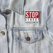 StopStreetHarassmentButton Vierkante Button 5,1 Cm (In situ)