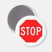 Stopteken - Highway Hexagon Magneet (Voorkant / Achterkant)