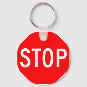 Stopteken - Highway Hexagon Sleutelhanger