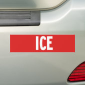 stopteken ijs bumpersticker (Op auto)