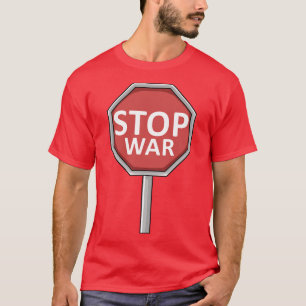stopteken oorlogen militaire conflicten t-shirt
