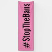 #StopTheBans Pro-Choice March Pink Spandoek (Verticaal)