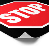 stopverkeersteken poster (Hoek)