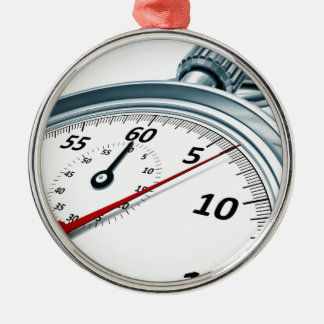 stopwatch metalen ornament