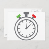 stopwatch - wekker briefkaart (Voorkant / Achterkant)