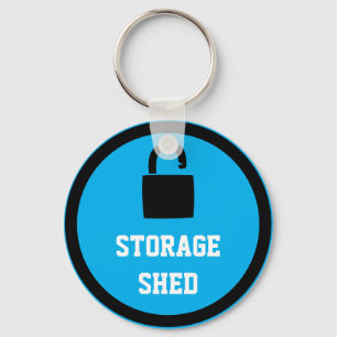 Storage Shed Blue Sleutelhanger