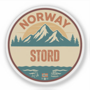 Stord, Norge Noorwegen Sticker