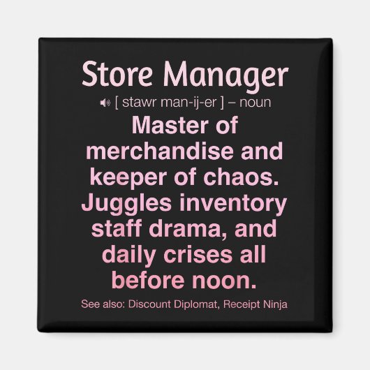 Store Manager  Magneet (Voorkant)