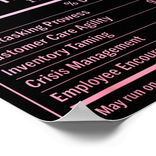 Store Manager Poster (Hoek)