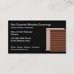 Stores de fenêtres thème Cartes de visite"