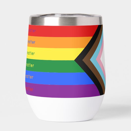 Stories Matter Gay Pride Intersection Rainbow Flag (Arrière)