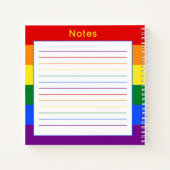 Stories Matter Intersectional Pride Flag Rainbow Notitieboek (Achterkant)