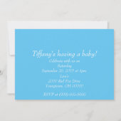 Stork Baby boy Douche Invitations (Dos)