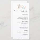 Stork Baby Boy Douche Menu (Devant / Derrière)