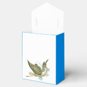 STORK BABY BOY SHOWER BLUE GEM STONE MONOGRAM BEDANKDOOSJES (Geopend)