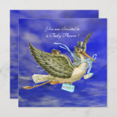 STORK BABY BOY SHOWER KAART (Voorkant / Achterkant)