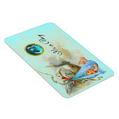 STORK BABY BOY SHOWER MONOGRAM MAGNEET (Rechterzijde)