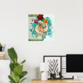 STORK BABY GIRL SHOWER POSTER (Thuiskantoor)