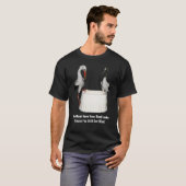 Stork Baby Humor T-shirt (Voorkant volledig)