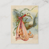 STORK BABY SHOWER 2, wit Visitekaartje (Achterkant)