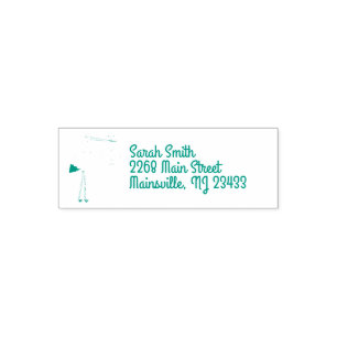 Stork Baby shower Green Spring Zelfinktende Stempel