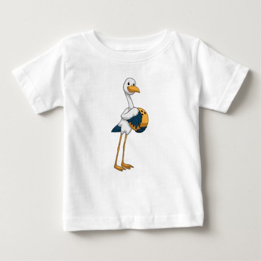 Stork bij Bowling met Bowling ball (Voorkant)