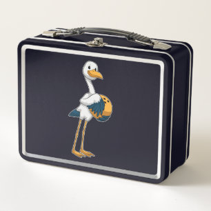 Stork bij Bowling met Bowling ball
