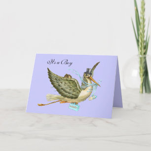 STORK BOY BABY SHOWER AANKONDIGING