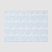 Stork Boy Baby shower Blue Tissue Paper Tissuepapier (Voorkant)