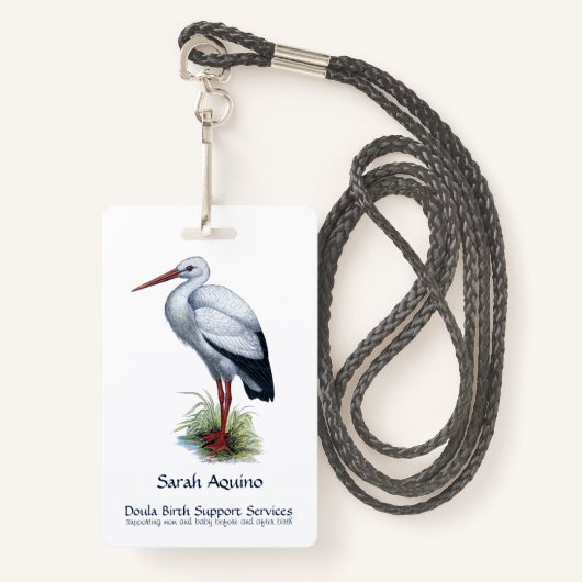 Stork Doula Badge (Voorkant met draagriem)