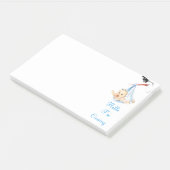 Stork en Baby Post-it® notes Funny (Schuin)