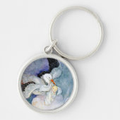 Stork en Baby Sleutelhanger (Voorkant)