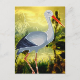 Stork Folk Art Briefkaart