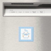 Stork Holding Twin Boys Magnet Magneet (Insitu (Vaatwasser))