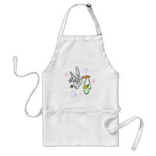 Stork levert Baby Apron Standaard Schort