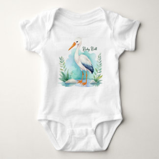  Stork Nursery set Baby pop Romper