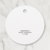 Stork speciale levering - Pop het wanneer ze poppe Bedankjes Labels (Achterkant)