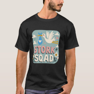 Stork Squad Verloskundige Verpleegkundige Matching T-shirt