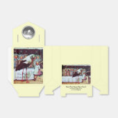 STORK TWIN BABY SHOWER WHITE GEM MONOGRAM BEDANKDOOSJES (Uitgevouwen)