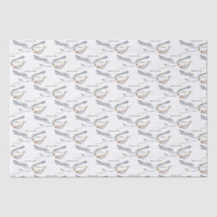 Stork Wildflower Ribbon Baby shower Tissuepapier