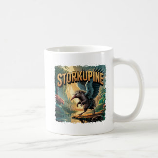 Storkupine Illustratie – Ooievaar Stekelvarken Gra Koffiemok