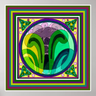 Storm afdrukken verzamelen poster