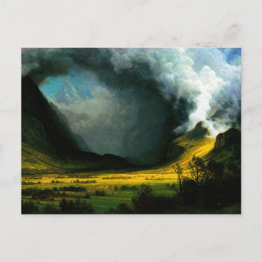 Storm Albert Bierstadt in het Briefkaart van de be (Voorkant)
