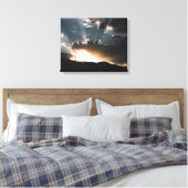 Storm benaderen canvas afdruk (Insitu (Slaapkamer))
