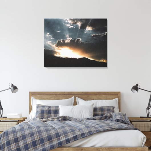 Storm benaderen canvas afdruk (Insitu (Slaapkamer))