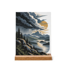 Storm beweegt oostwaarts | Modern natuurposter