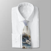 Storm bij de vuurtoren van St Joseph Stropdas (Gebonden)